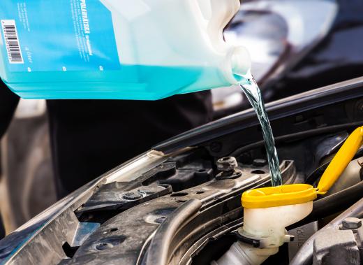 Adding antifreeze to a car engine helps keep the engine cool because the solution used in the product has an elevated boiling point.