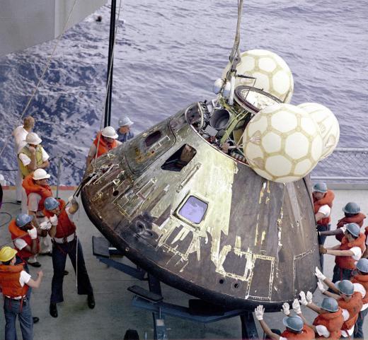 Though the crew of Apollo 13 returned to Earth aboard the command module 'Odyssey', they survived for most of the mission aboard the lunar module 'Aquarius'.