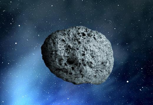 Asteroids orbit the sun along with planets.