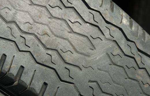 When driving in cold weather, check for tire balding or damage on a regular basis.