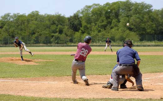 Hitting a baseball is an example of a moment of inertia.