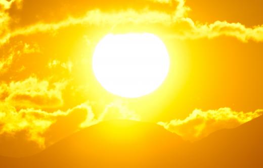 The sun emits a range of UV frequencies.