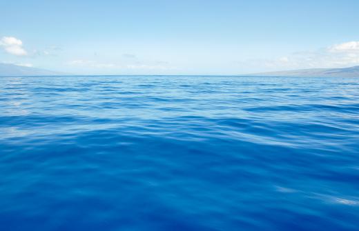 Ocean depth is measured in fathoms, one of which is equal to six feet.