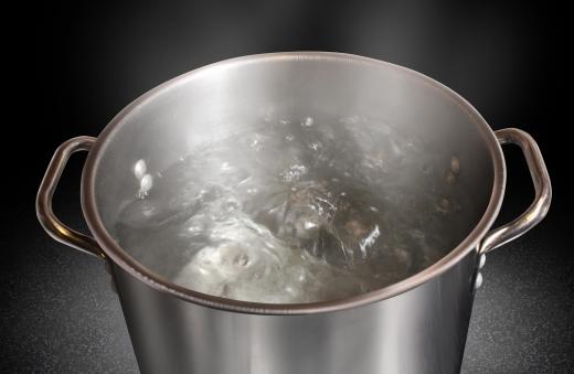 Water boils at 100&deg Celsius, or 212&deg Fahrenheit.