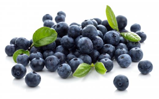 Blueberries get their color from anthocyanins.