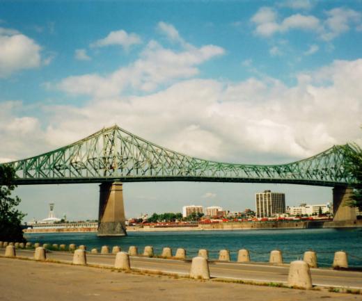 A cantilever bridge may be used for pedestrians, trains, and motor vehicles.