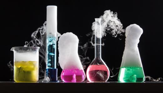 Aqueous solutions may be used in chemical reactions.