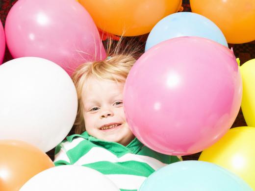 Helium is used in party balloons.