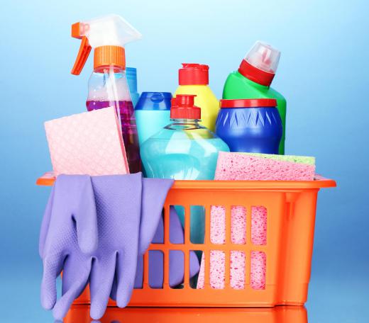 Cleaning supplies should be kept out of children's reach.