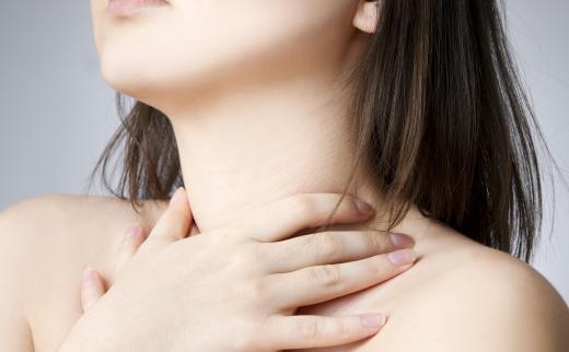 A person with a throat infection may have a sore throat or may experience a choking sensation.