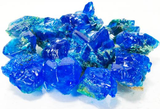 Copper sulfate, which is included in Benedict's reagent.