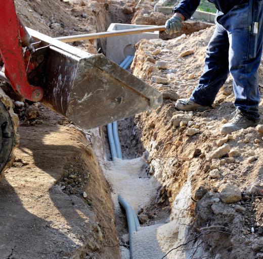 Underground utility lines are often severed in seismic zones.