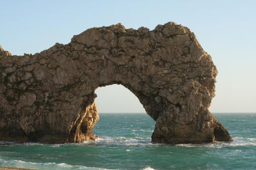 The Durdle Door sea arch is an example of a geological feature, not a geological formation.