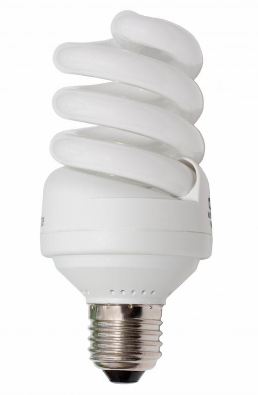 A compact fluorescent lamp is an example of a discharge tube.