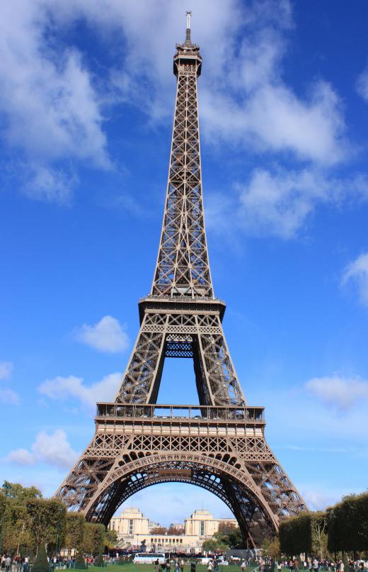 The Eiffel Tower is a world famous example of latter girder design.