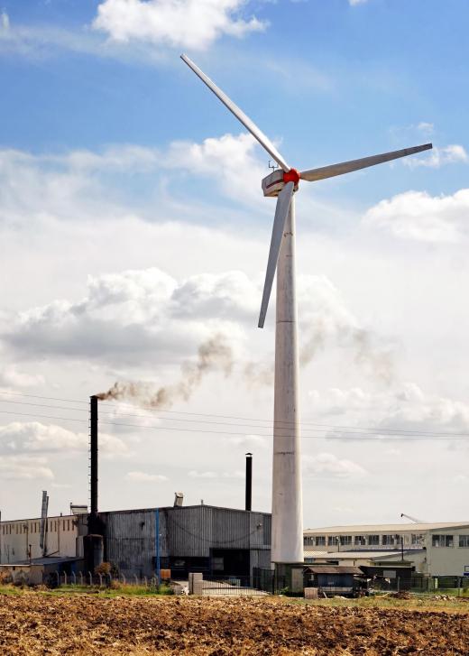 Wind turbines can provide energy to the electrical grid through wind farms, or to single businesses or homes.
