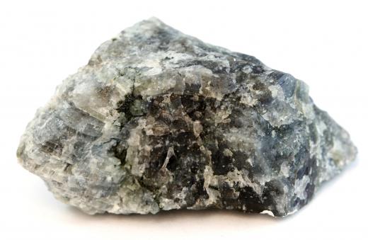 A piece of feldspar, a common mineral.