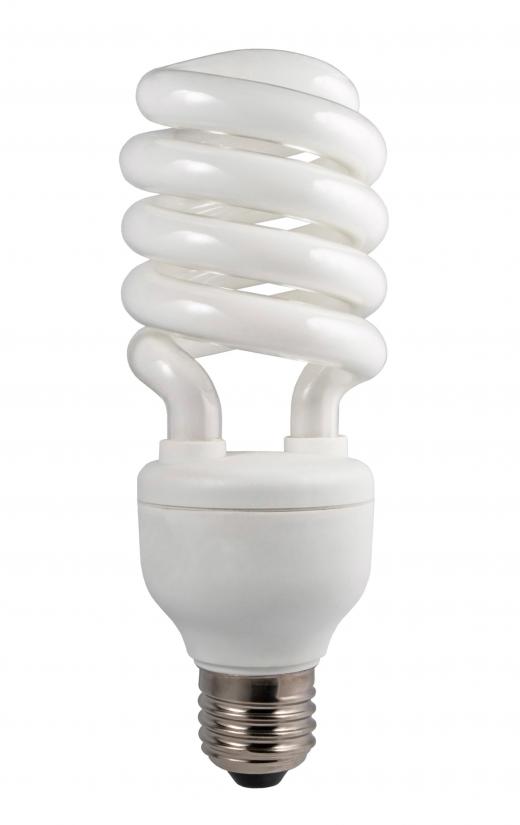 Fluorescent light bulbs emit white light.