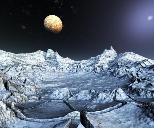 Some terrestrial planets are made up of frozen water and gasses.