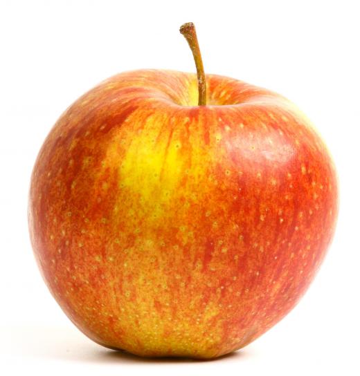 Apples produce ethylene during the ripening process.