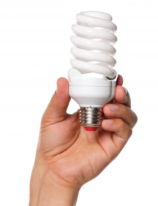 Using energy-efficient light bulbs will help save energy.