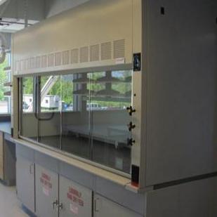 A microbiology lab may contain fume hoods to protect scientists from hazardous experiments.