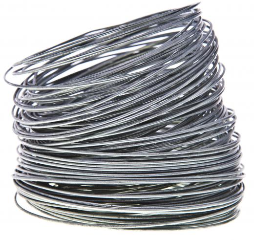 Zinc is most commonly employed to coat other metals, such as the steel in this galvanized cable.