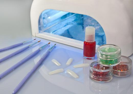 UV light dryers are used for some gel manicures.