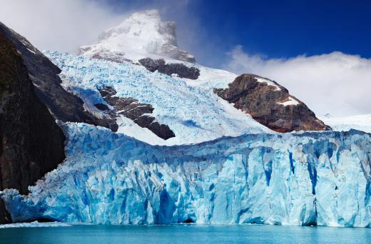 Glacier movement greatly changes landscapes.