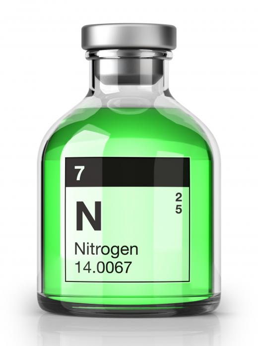 Nitrogen may bond with carbon and hydrogen atoms to form an organic chemical.