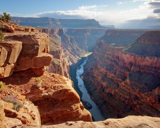The Grand Canyon is only about a third as deep as Valles Marineris on Mars.
