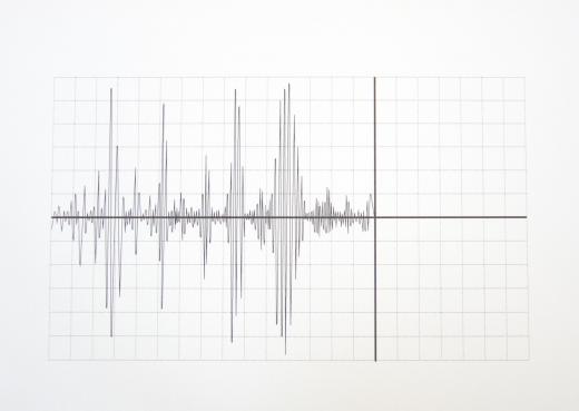 A Richter scale measures energy released during an earthquake.