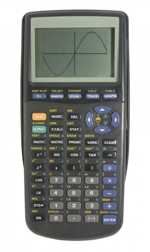A graphing calculator may be used to calculate cubic spline interpolation.