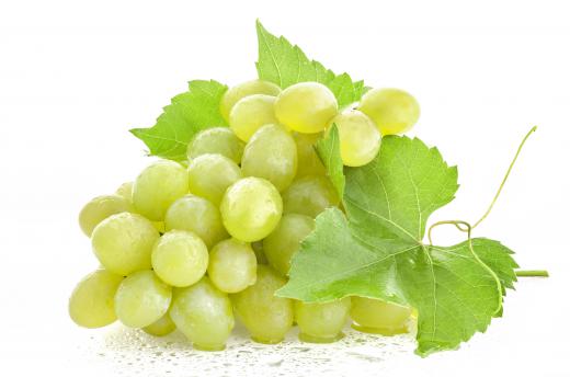 Grapes and other fruits that grow on vines are good sources of potassium.
