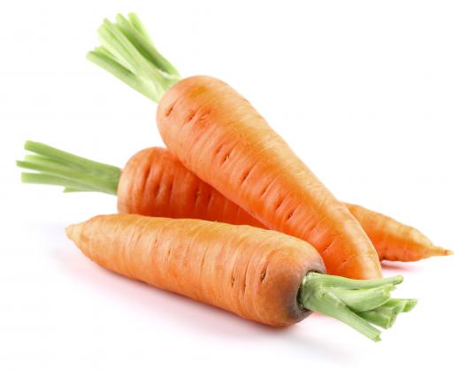 Carrots contain potassium.