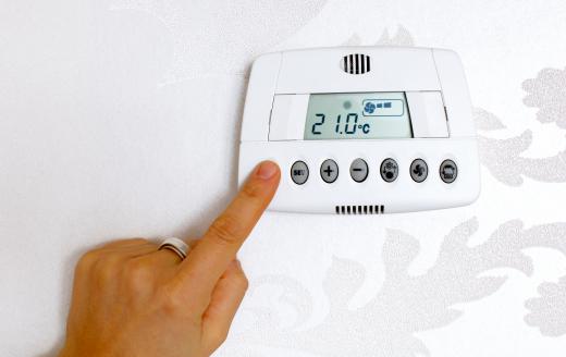 Many buildings have thermostats from which the ambient temperature can be adjusted.
