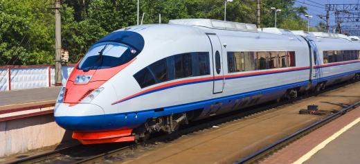 Some land vehicles, such as high-speed trains, have a streamlined design to minimize the effect of air resistance.