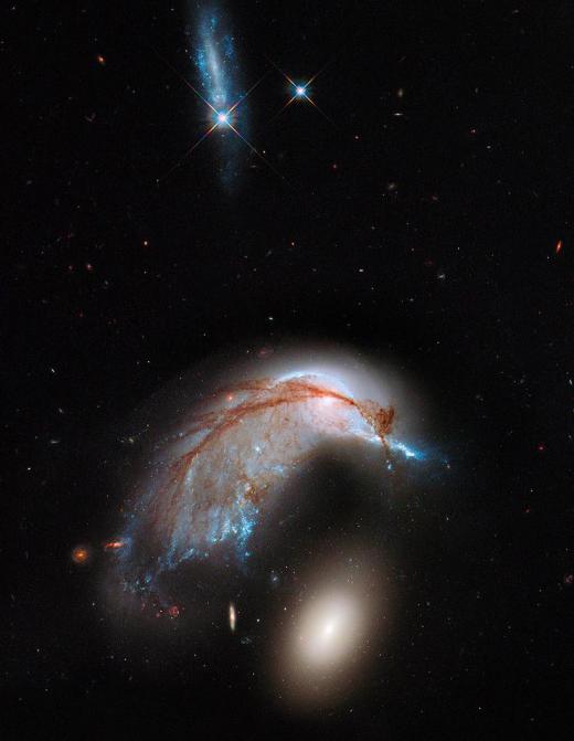 Irregular galaxies have irregular shapes or structures, and no symmetry in their rotation.