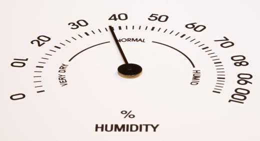 Relative humidity is determined by the amount of moisture in the air versus how much the air is capable of holding at that specific temperature.