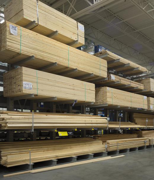 The term "linear meter" may be used when discussing amounts of a material, such as lumber.