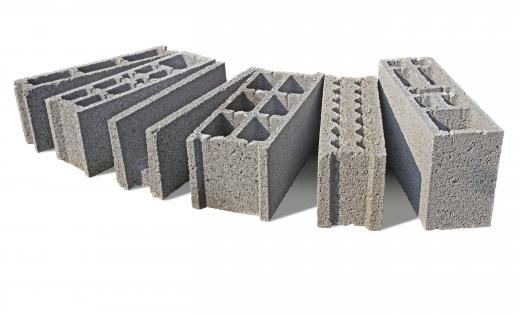 Cinder blocks are commonly used to build modern gravity walls.