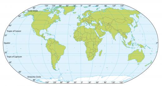 The equator is an imaginary line splitting the globe into two hemispheres.