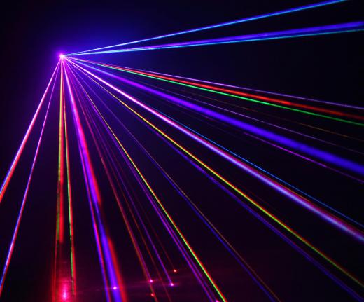 Laser light shows are one application of photonics.