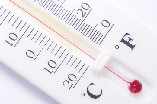 Most mercury thermometers show both the Celsius and Fahrenheit scales.