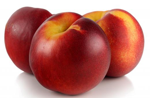 A small amount of hydrogen cyanide, also called prussic acid, is found in the pits of nectarines.