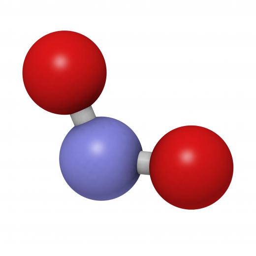 Model molecule of a nitrite, one of the products of ammonification.