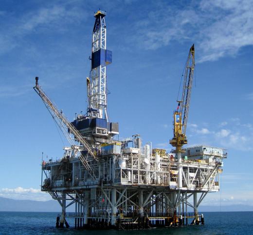 Seismic drilling is typically performed before an oil rig is constructed.
