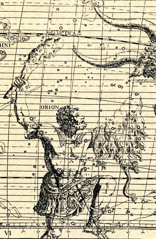 Ancient people sorted the "fixed stars" into easy to identify constellations, such as Orion.