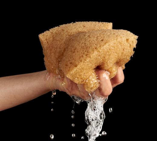 An example of an object reaching its saturation point would be a sponge completely soaked with water.