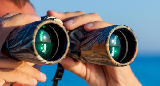 Amateurs may use binoculars for star gazing.